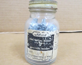 Reactivo analítico de zinc metálico musgoso VTG Mallinckrodt Chemical Works 1/4 lb 8692