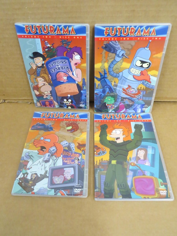 FUTURAMA Volume 2 Discs 1-4 DVD Set - Etsy