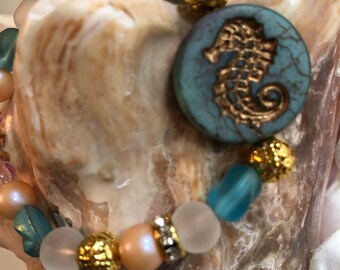Gold Seahorse Bracelet