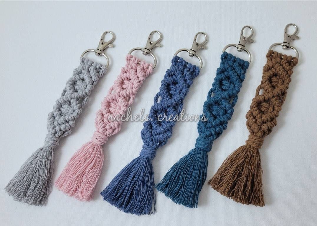 Macrame Keychain - Etsy Canada