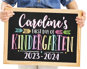 First Day of School Sign, Printable Back To School Sign, First Day of School Chalkboard Sign, Kindergarten Sign, Chalkboard Sign, First Day