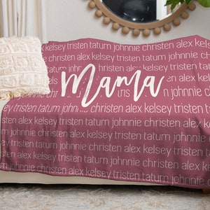 Personalized Blanket for Mom, Mother&#39;s Day blanket, Gift for Mother&#39;s Day, Gift for Mom, Personalized Mom Blanket, Minky or Sherpa
