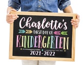 First Day of School Sign, Printable Back To School Sign, First Day of School Chalkboard Sign, Kindergarten Sign, Chalkboard Sign, First Day