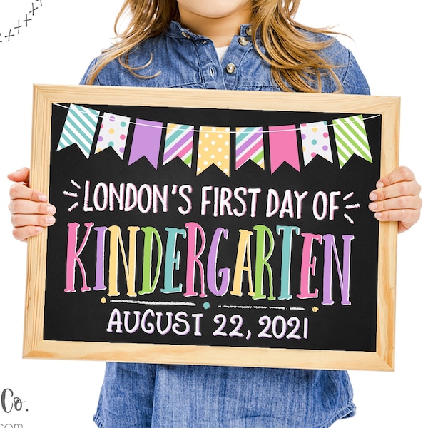 Printable First Day of School Chalkboard Sign, Back to School Sign, 1st Day of School Sign, First Day Photo Prop Sign, Chalkboard Sign