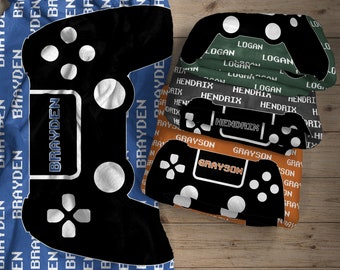 Personalized Gamer Blanket - Customizable - Super Soft - Great Gift Idea- The Lucas