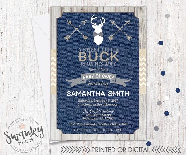 Deer Bring A Book Instead Of Card Rustic Baby Shower Ideas Rustic
