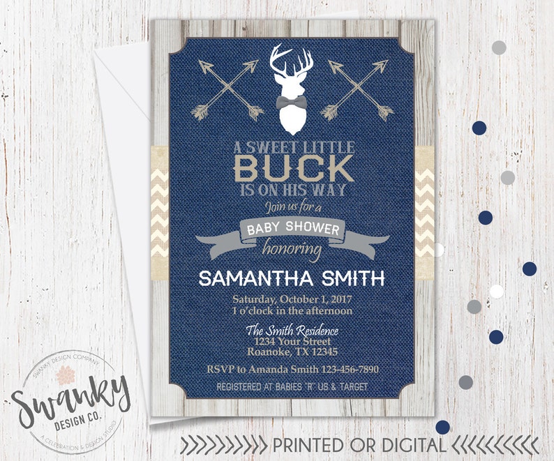 Deer Bring A Book Instead Of Card Rustic Baby Shower Ideas Etsy