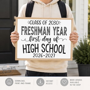 First day of school sign