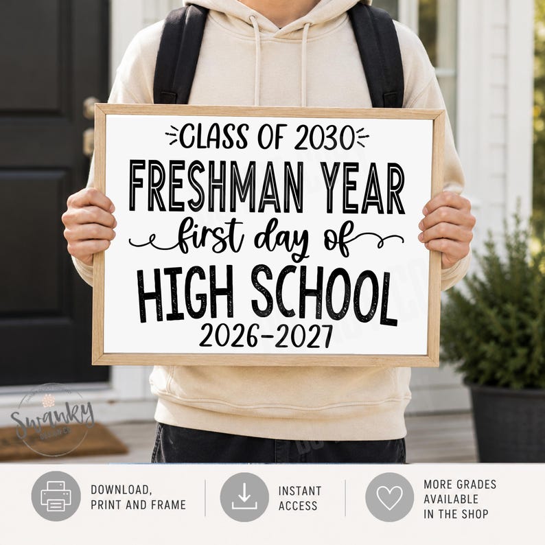 First day of school sign
