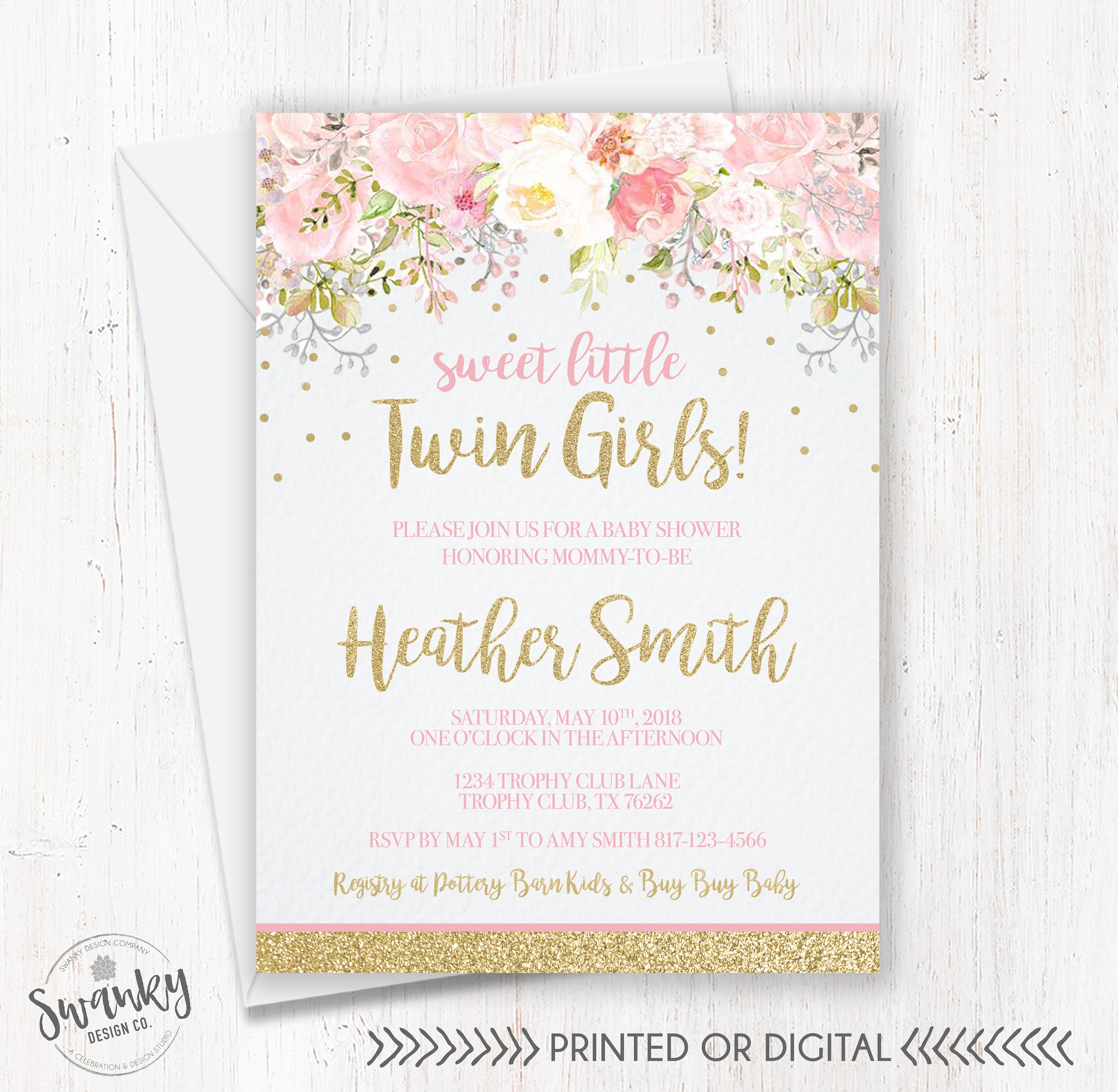twins-baby-shower-invitations-twin-girl-baby-shower-floral-etsy