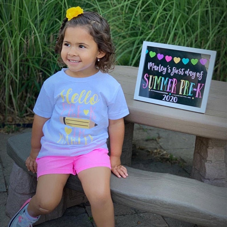 Heart First Day Printable Customized First Day of School Sign First Day Photo Prop 1st Day Back To School Sign School Chalkboard Sign