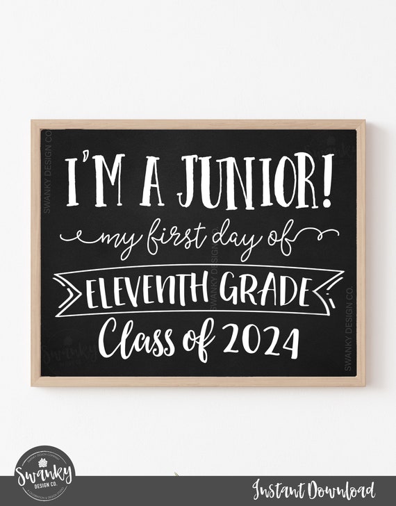 First Day of 11th Grade Sign Printable Eleventh Grade Class Etsy First Day of 11th Grade Sign Printable Eleventh Grade Class Etsy