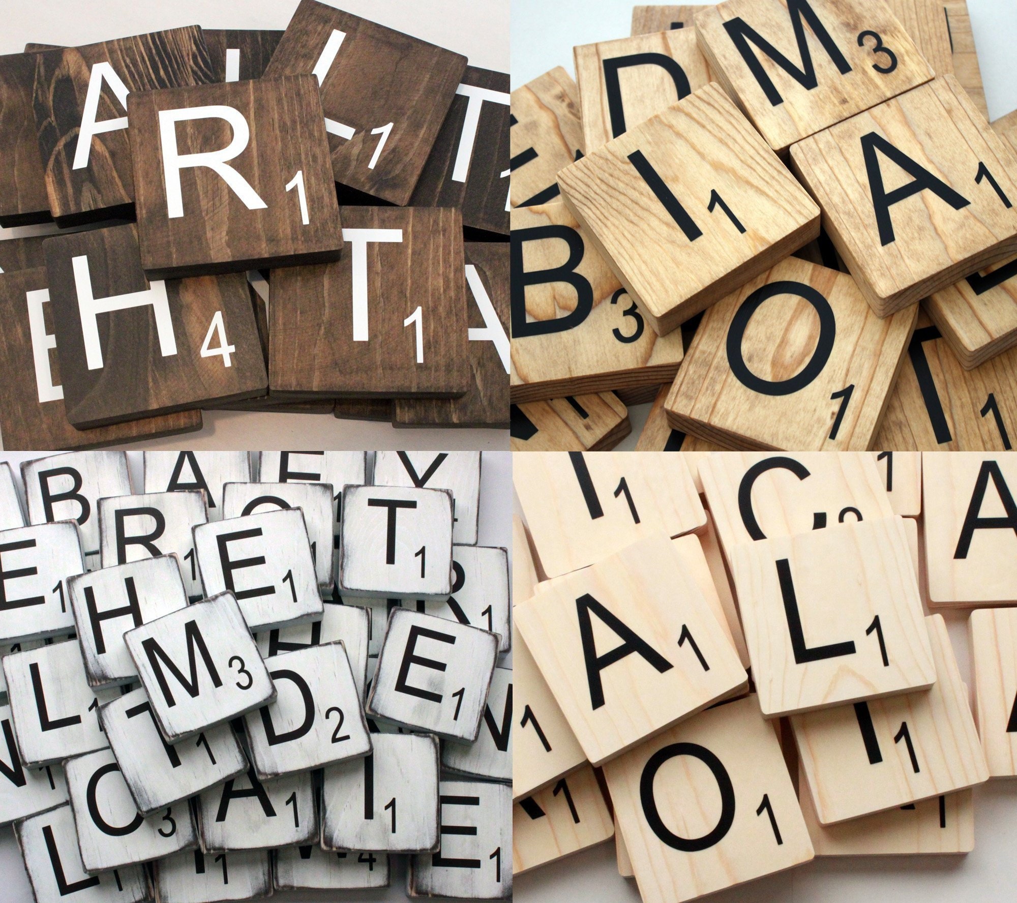 Large Scrabble Tiles Letters Wall Art