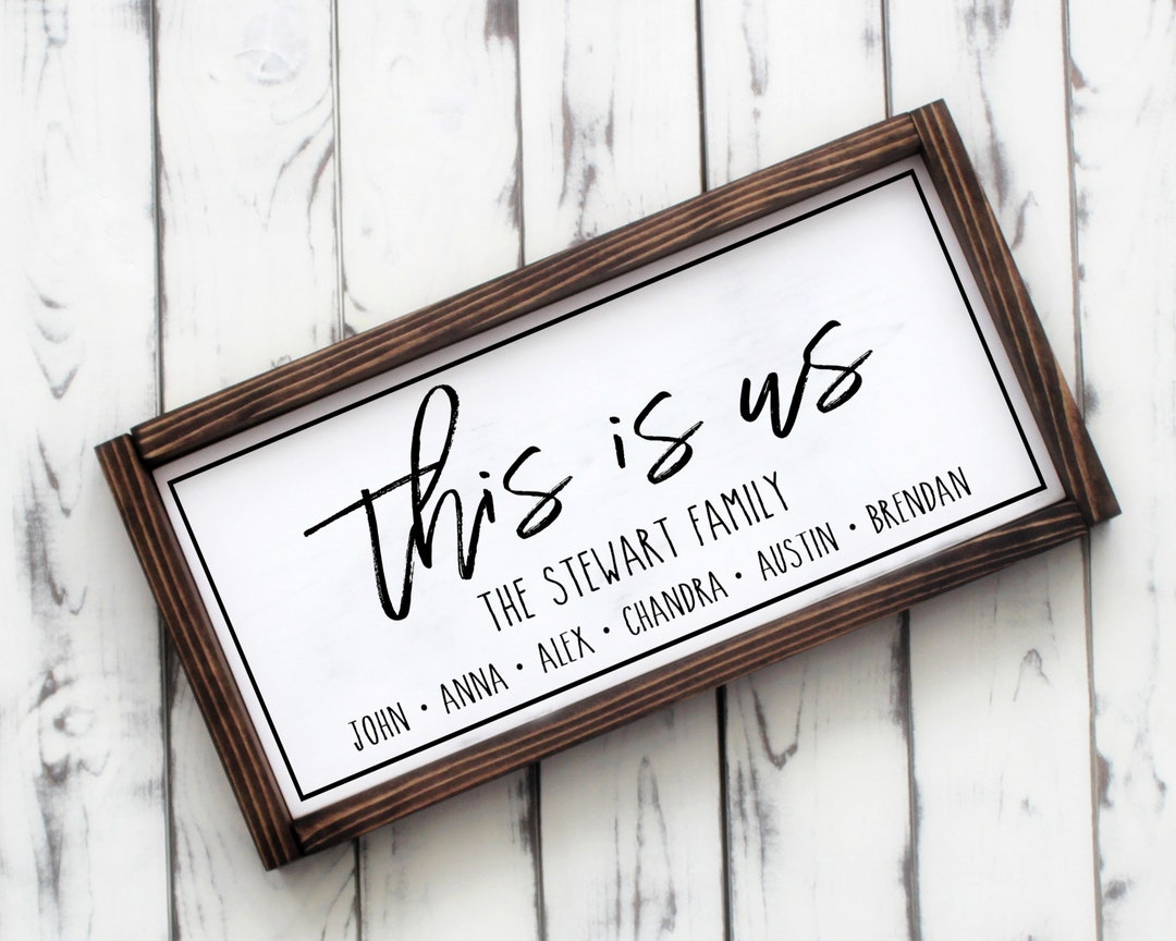 This is Us Sign - Family Sign - Home Signs - Wooden Sign - Custom Signs ...