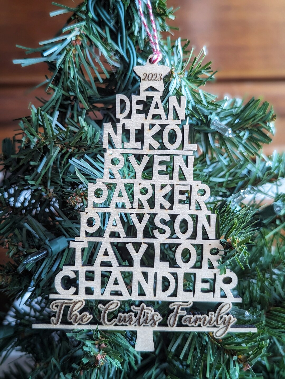 Personalized Christmas Ornament Christmas Tree Decor Personalized