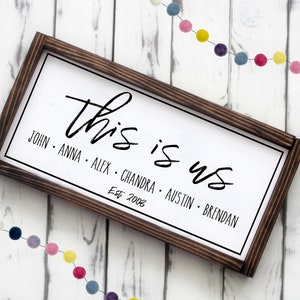 This is Us Sign - Family Sign - Home Signs - Wooden Sign - Custom Signs ...