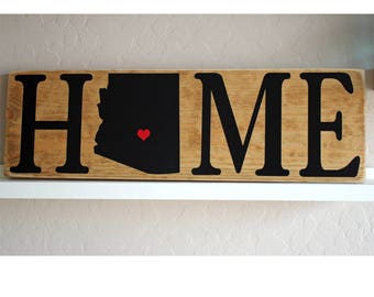 Home State Wall Art - Home State Sign - State Art Wood Sign