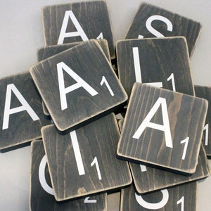 Large Scrabble Tiles Scrabble Letters Scrabble Tiles Wall Art Scrabble Wall Tiles Large Scrabble Letters Scrabble Wall Art 2.5 Grey Distressed