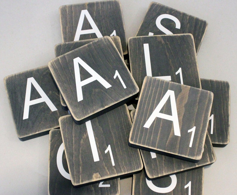 Large Scrabble Tiles Scrabble Letters Scrabble Tiles Wall Etsy