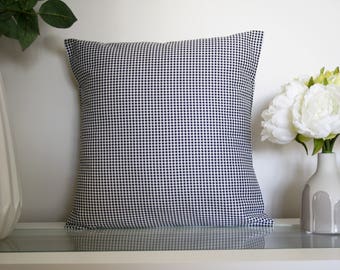 Black & White Houndstooth Decorative Cushion Cover
