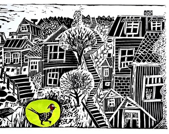 TEA TOWEL / Pheasant in Pispala