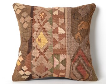 anatolian pillow, kilim pillow, decorative pillow, cushion cover, vintage pillow, home decor, turkish kilim pillow, turkish pillow