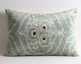 decorative pillow, ikat pillow, velvet pillow, throw pillow, ikat, velvet, pillow cover, velvet ikat pillow, pillow, accent pillow