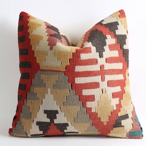 Kilim cushion cover boho tribal