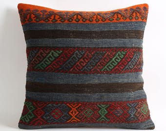 キャネビールキリム トルコ 手織枕カバー グランピエ購入 38×53 キャネ