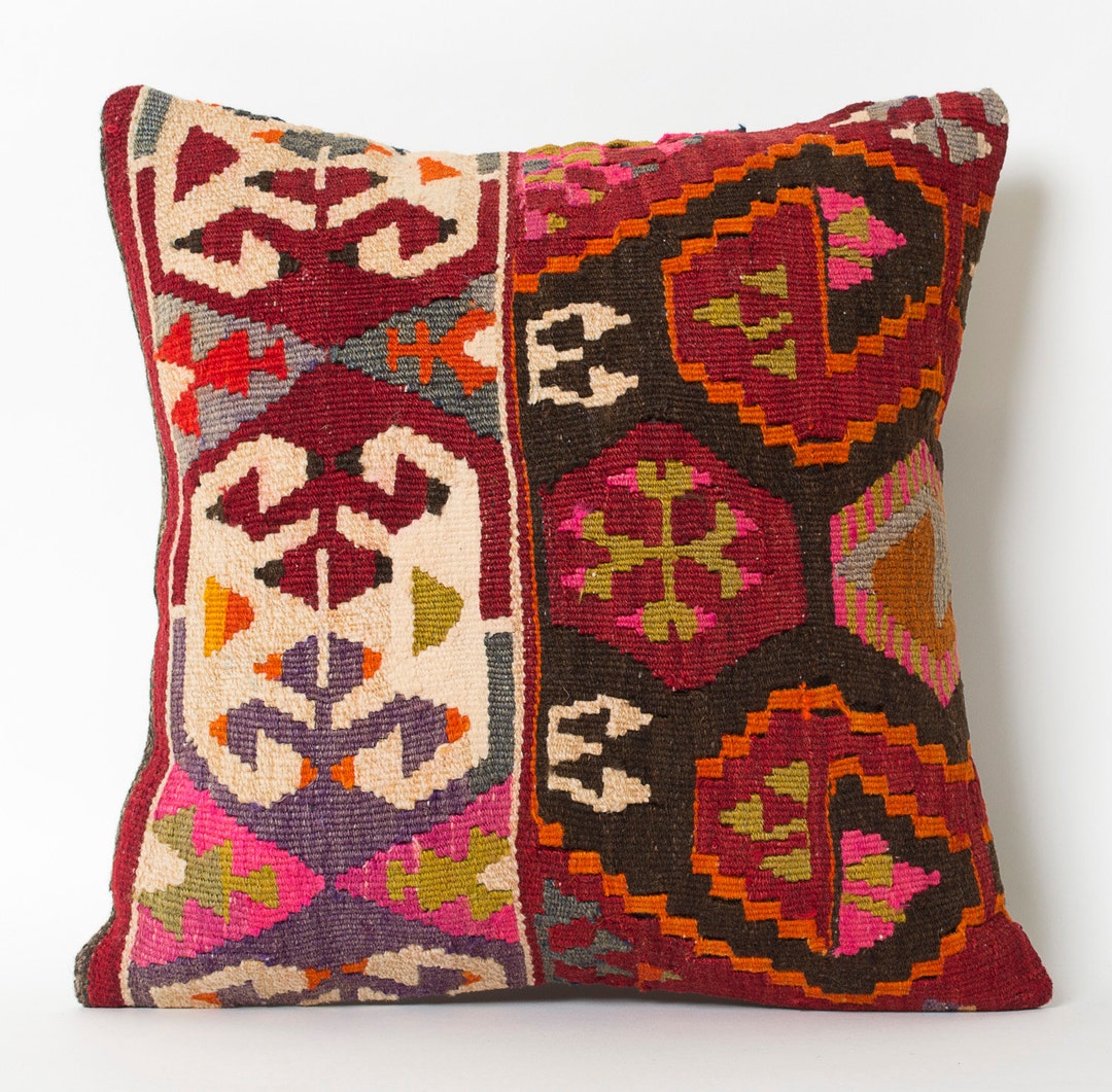 Kilim Cushion Decorative Kilim Pillows Etsy