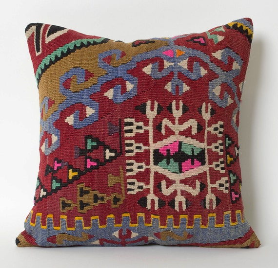 Persian rug pillow cushion cover kilim Kilim Pillow Persian Rug Pillow
