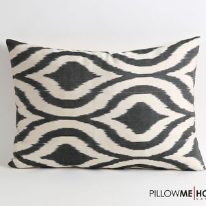 Silk ikat pillow Bedia, silk ikat cushion