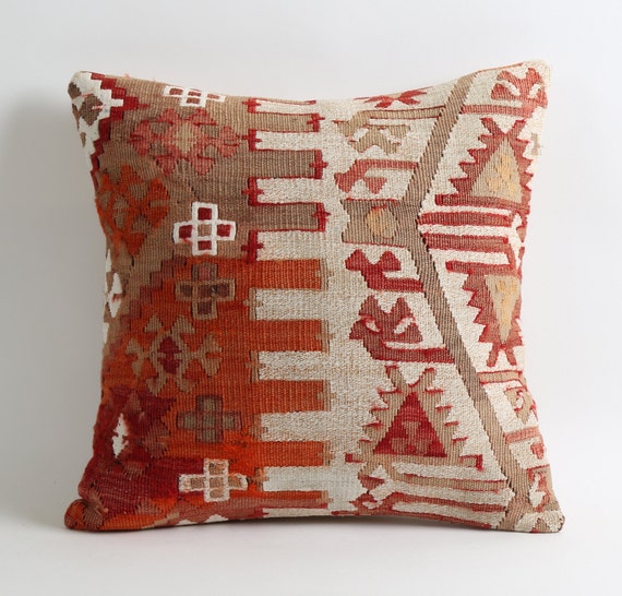 Boho Living Room Kilim Pillow Cover Patio Chair Cushions Pillows Farmhouse Decor Young Rustic College Dorm