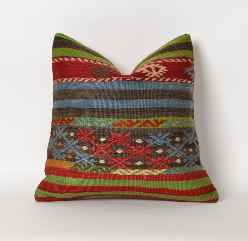 Moroccan pillow vintage kilim pillow couch pillow moroccan Etsy