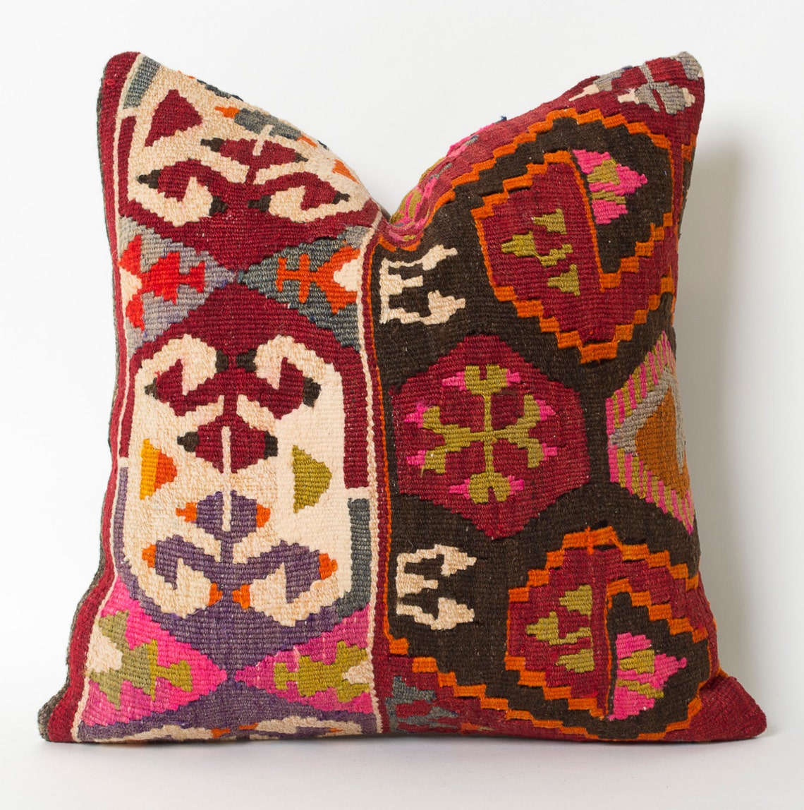 Ethnic Pillow Decorative Pillow Kilim Pillow Throw Pillow Etsy