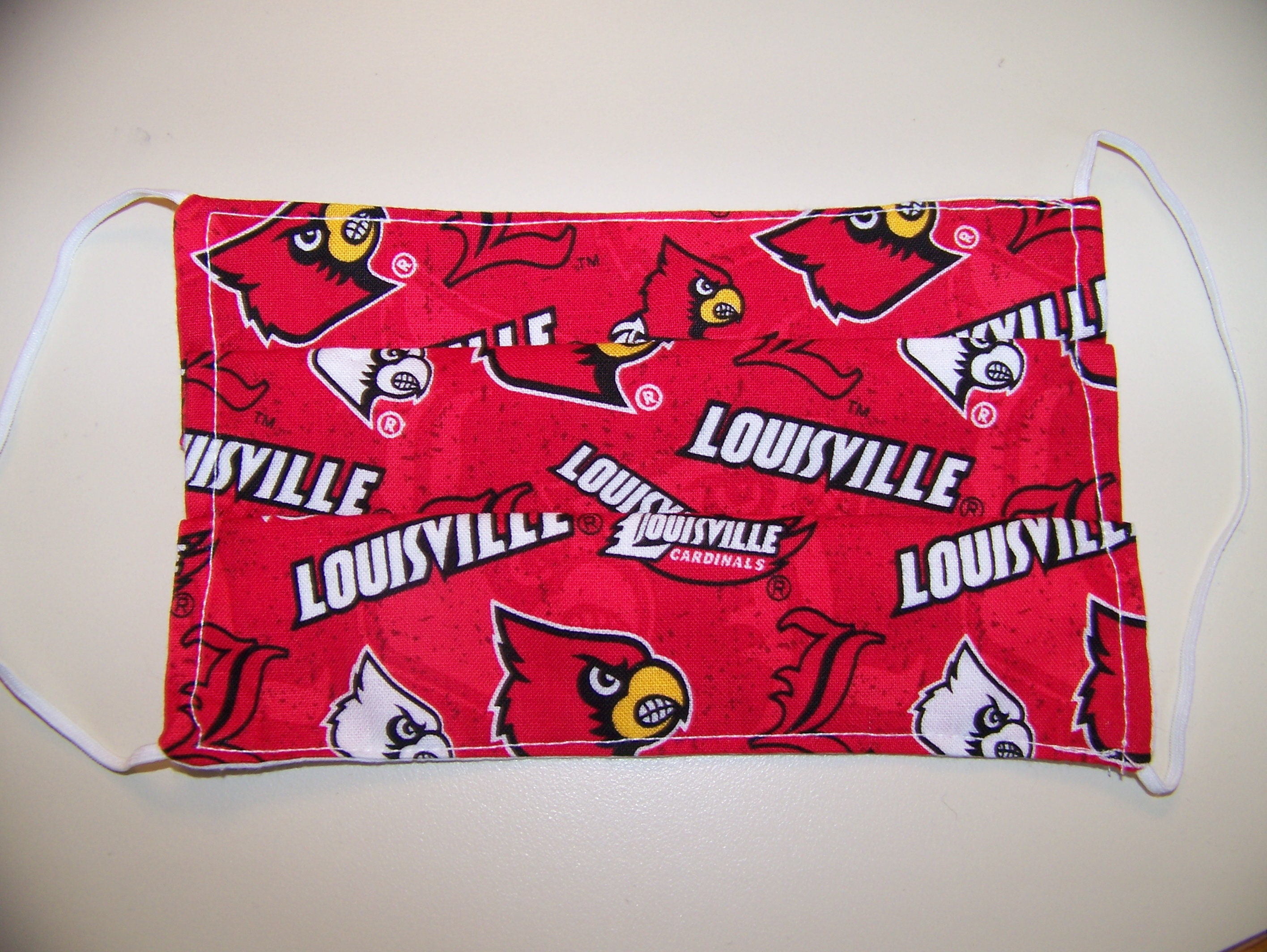 NCAA Louisville Cardinals, 100% Cotton, Double Layer, Washable & Reusable,  Non-Medical Face Mask