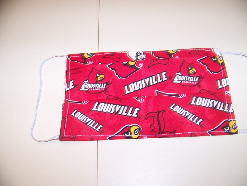 University of Louisville Face Mask. Pleated style with filter | Etsy