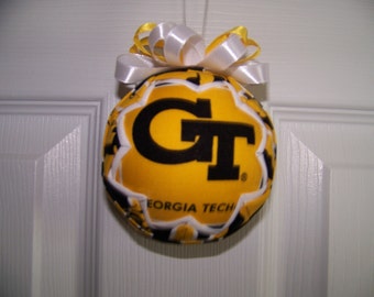 Georgia Tech/ Yellow Jackets Quilted Ornament