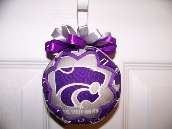 Kansas State/ Wildcat Quilted Ornament | Etsy