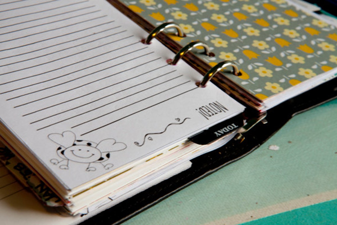 A5 LADYBUG Filofax printable inserts | Etsy