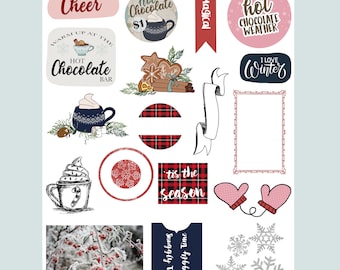 Cosy Cocoa Journal Scrapbooking die cut ephemera