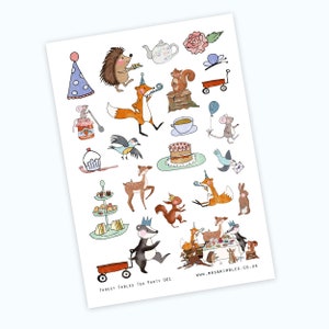 Forest Fables crapbooking of planner illustratiestickers 001