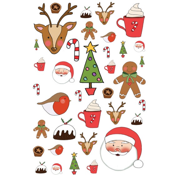 Christmas Stickers - Etsy
