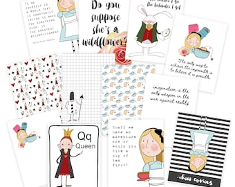 Alice in Plannerland Journal Card Pack