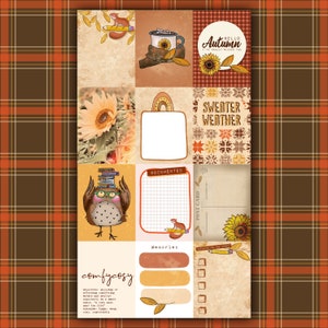 Bem-vindo de volta Autumn Journal Pocket Scrapbooking Card Pack ONE