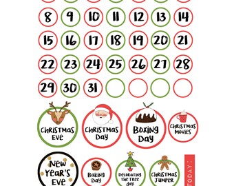 Mrs Brimbles Christmas Number & Occassions stickers
