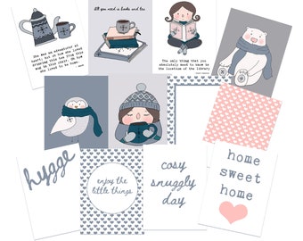 Winter Hygge Journal Card (Pack TWO)