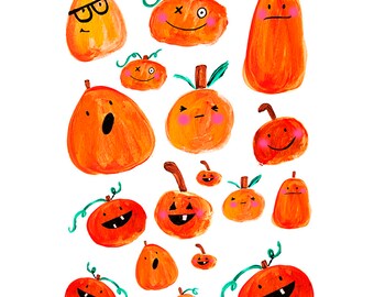 Pumpkin – Happy Halloween Planner / Journal / Scrapbook/ Card Making Stickers 002