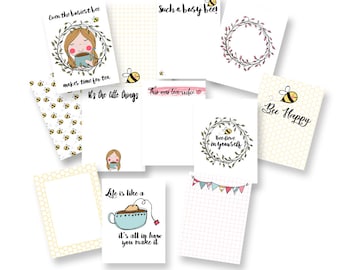 A Busy Bee Makes Time for Tea Journal Card Pack