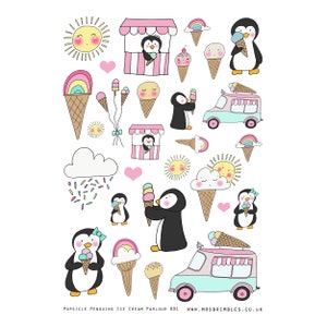 DIY Paint Party Kit Instant Download Penguin and Ice Cream Paint & Sip  Party, Download Tracer, Step by Step Instructions and Supply List 